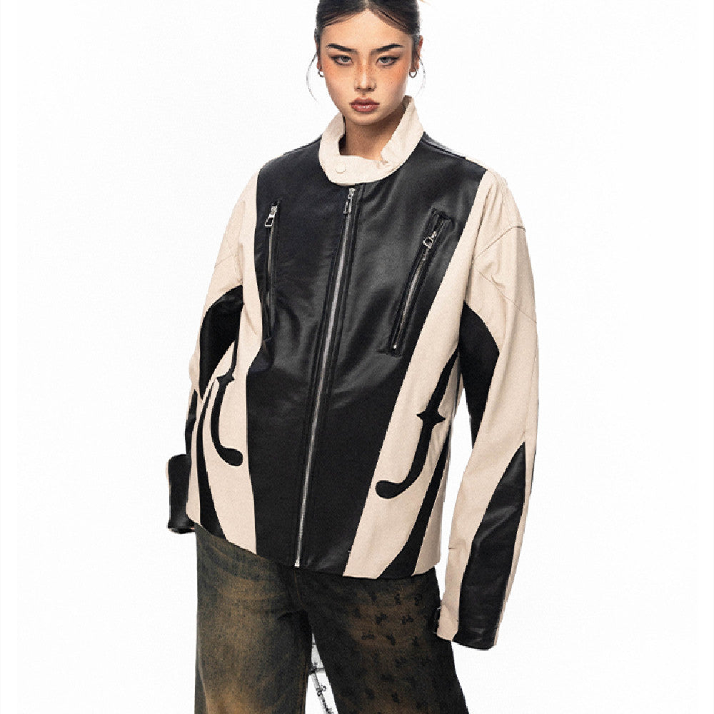 Heavy Industry Biker's Leather Jacket Men And Women - Onouthati