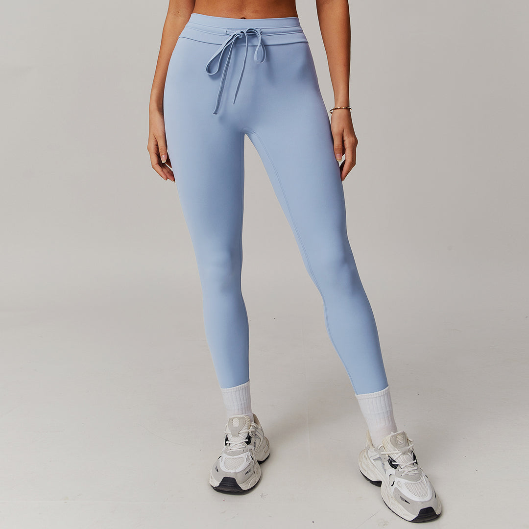 Cloud Sense High Waist Yoga Pants Belly Contracting Hip Raise Fitness Pants - Onouthati