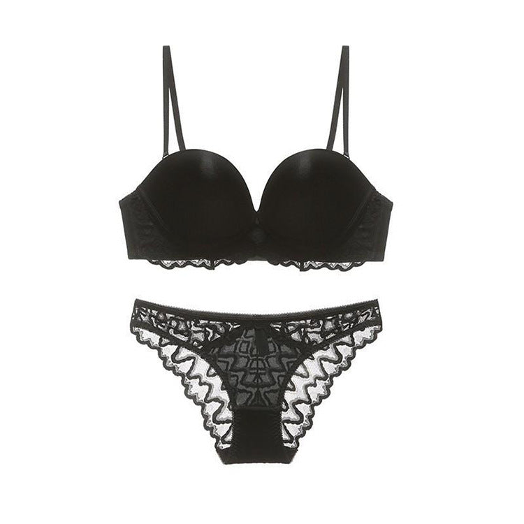 Thin Soft Steel Ring Bra Lace Underwear For Women - Onouthati