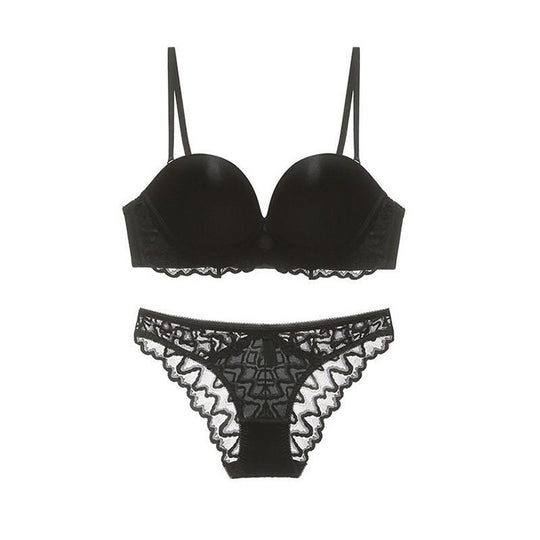 Thin Soft Steel Ring Bra Lace Underwear For Women - Onouthati
