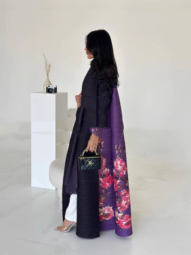 Printed Shawl Cardigan Ethnic Style Wear - Onouthati