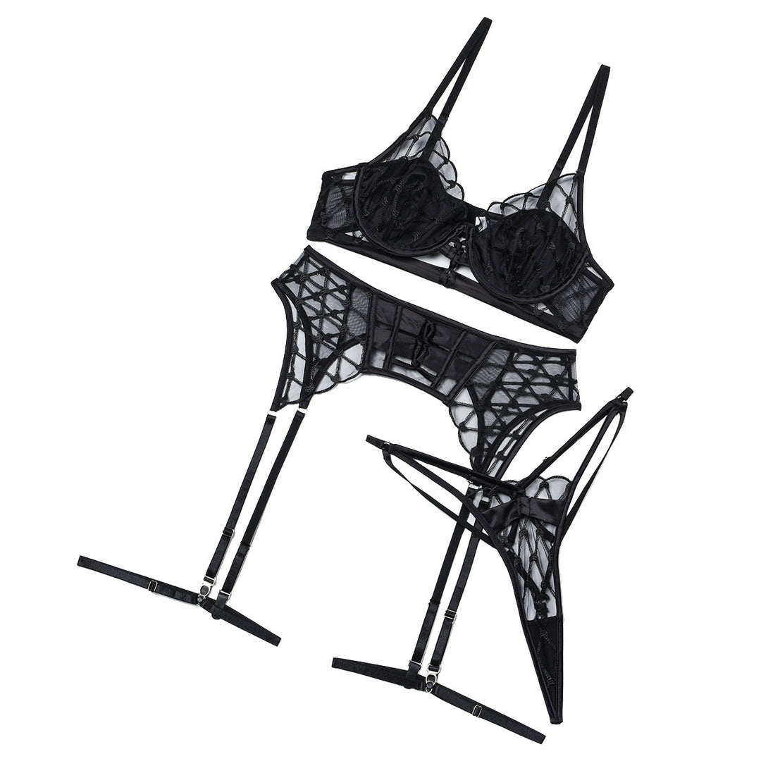 Mesh Joint Underwear Suit Women - Onouthati