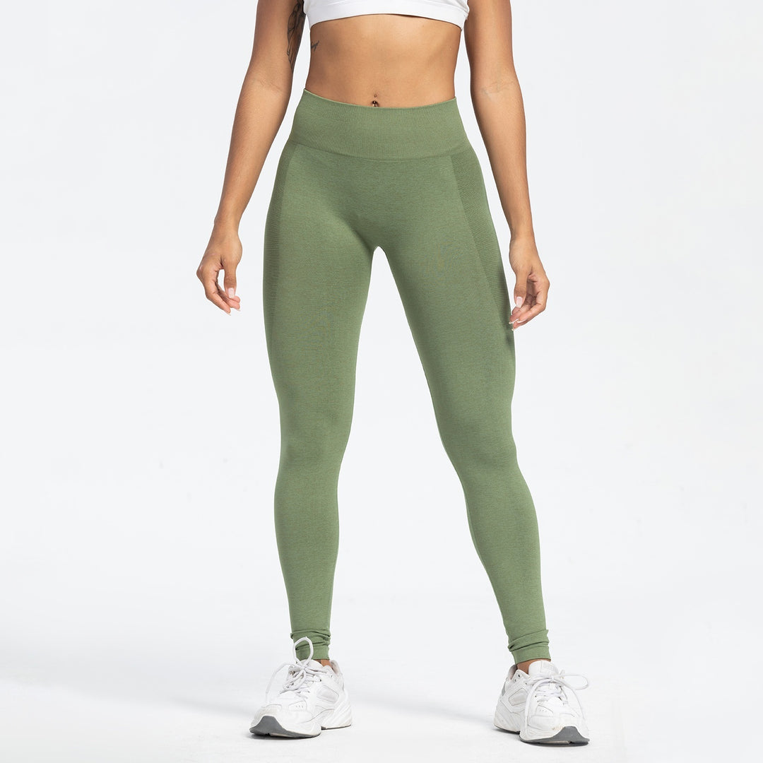 Women's Sports Fitness Pants Seamless Hip Raise High Waist Yoga Pants - Onouthati