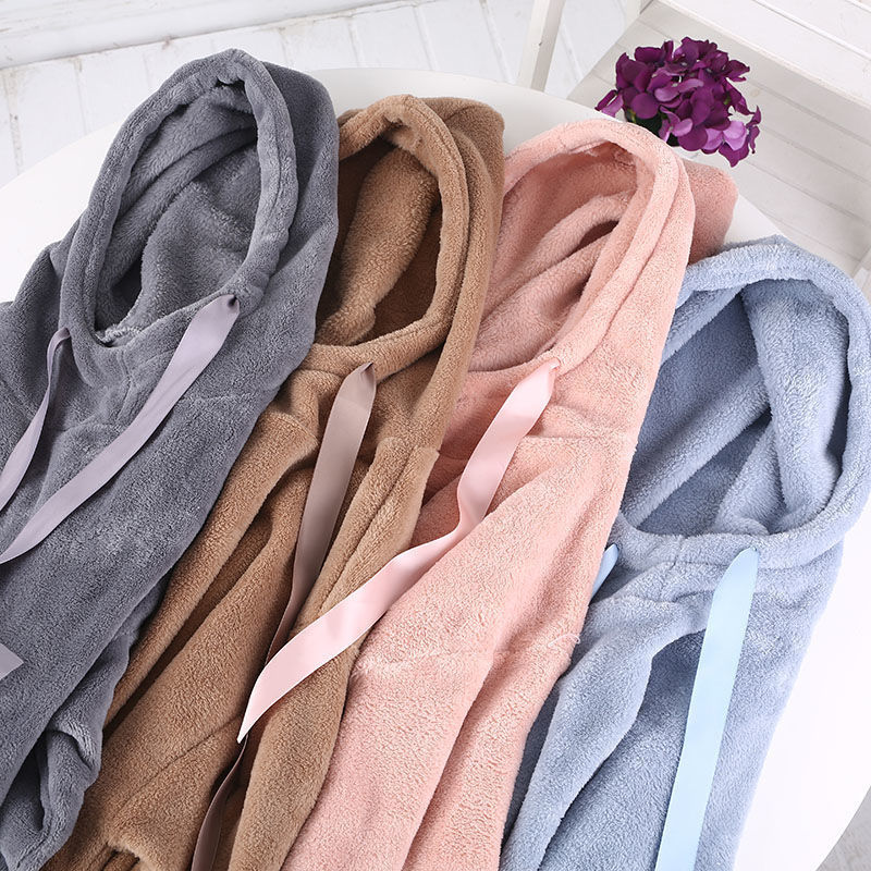 Coral Velvet Pajamas Women Wear Hoodies - Onouthati