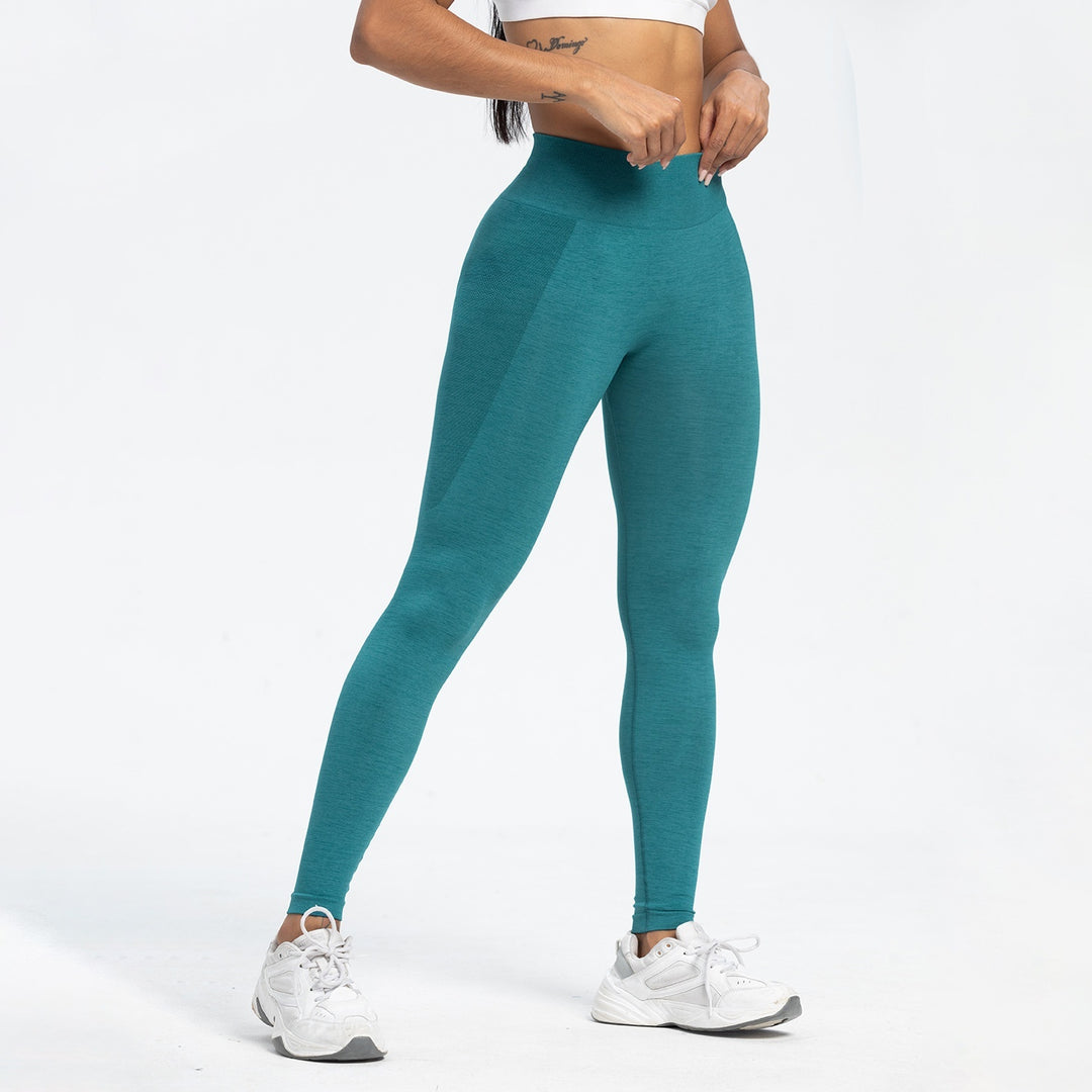 Women's Sports Fitness Pants Seamless Hip Raise High Waist Yoga Pants - Onouthati