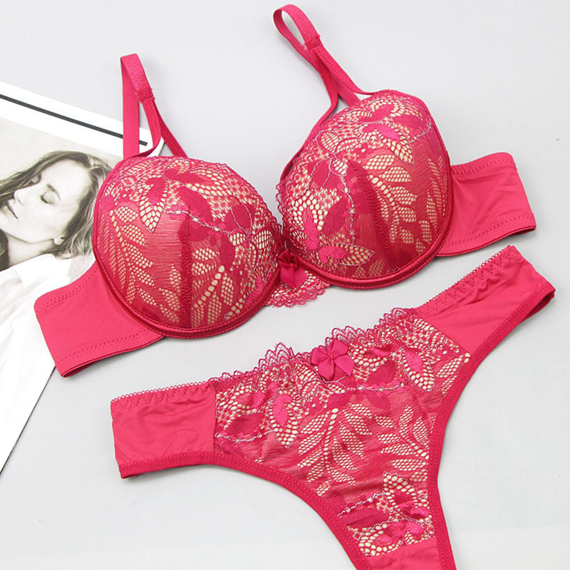 Push Up Underwear For Women Lace Bra Set - Onouthati