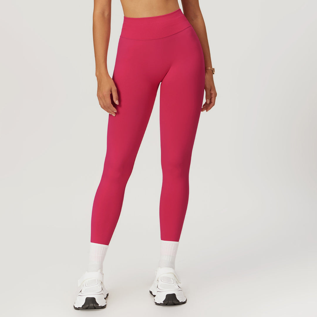 European And American Peach Hip Seamless Belly Contracting And Close-fitting Yoga Pants - Onouthati