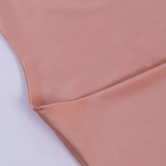 Satin Party Dress V Neck Backless Mini Sleeveless Summer Party Dress - Onouthati