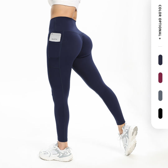 Women's Slim-fit Pocket High Waist Workout Sports Yoga Pants - Onouthati