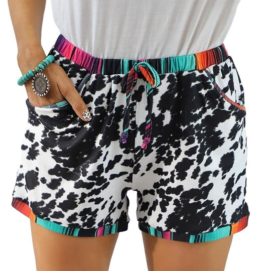 Leopard Print Sports Casual Shorts For Women - Onouthati