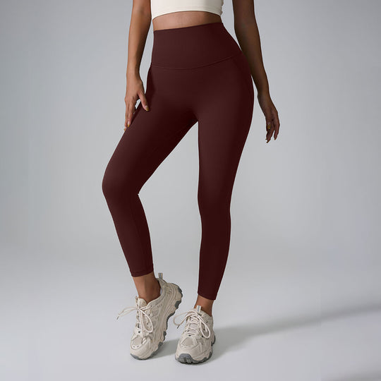 Yoga Pants Seamless Nude Feel High Waist Peach Pants Zero Sense Integrated Sports Yoga Pants Yoga Pants - Onouthati