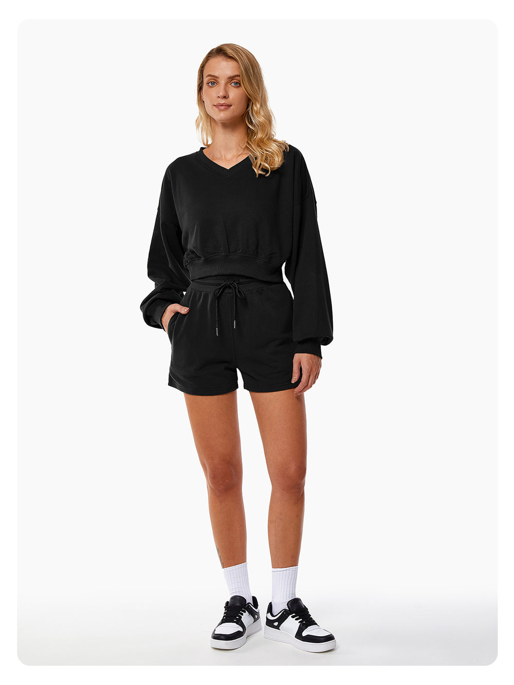 Drawstring Loose Sports Shorts For Women - Onouthati