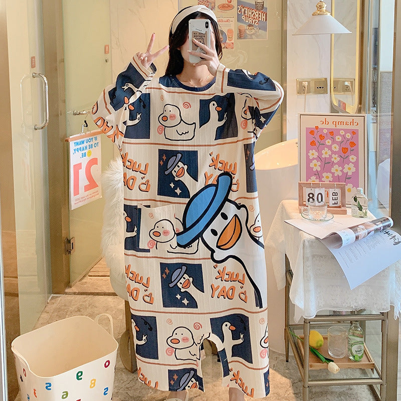New Long-sleeved One-piece Pajamas For Women - Onouthati