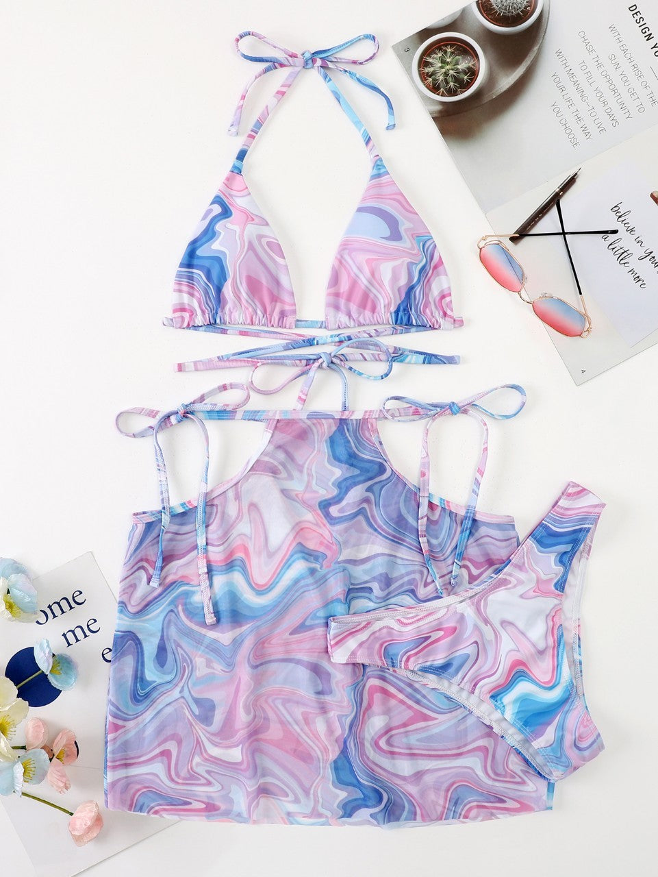Bikini 3-piece Beach Skirt For Women - Onouthati