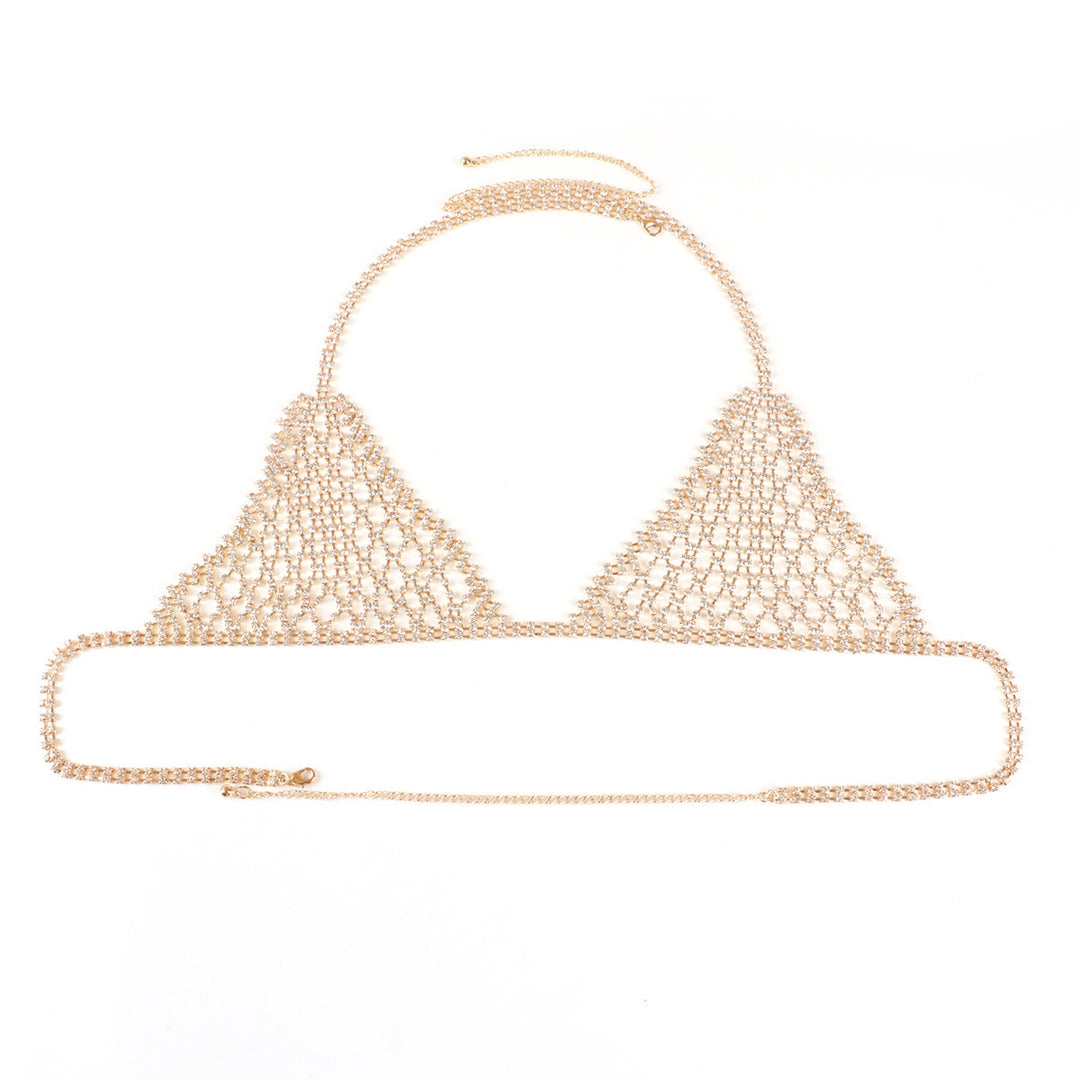 Personalized Beach Party Sexy Bikini Rhinestone Underwear Body Chains Women - Onouthati