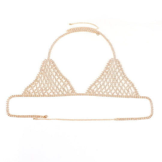Personalized Beach Party Sexy Bikini Rhinestone Underwear Body Chains Women - Onouthati