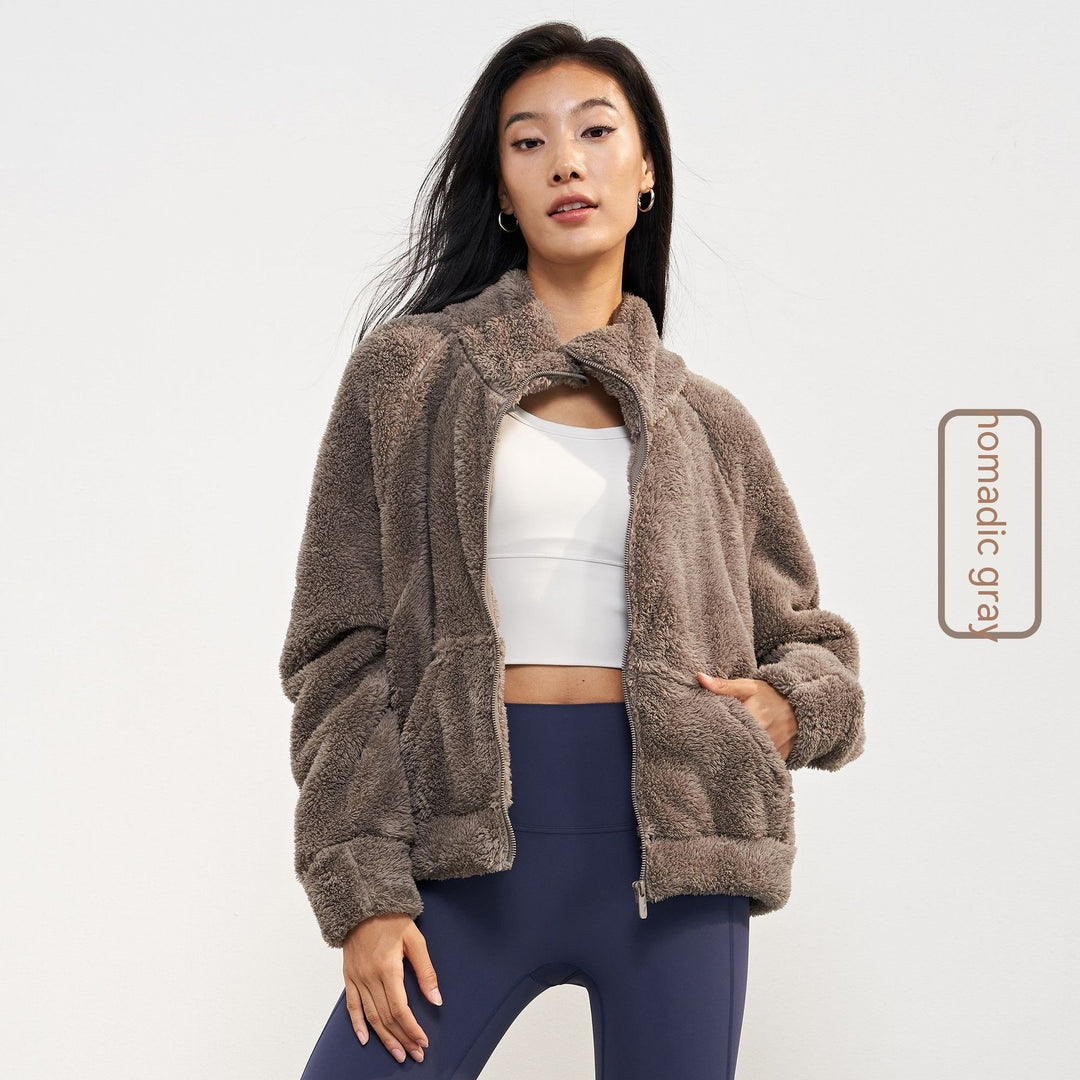 Plush Coat For Women Thickened Warm Outdoor Sports - Onouthati