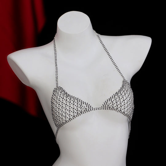 Personalized Beach Party Sexy Bikini Rhinestone Underwear Body Chains Women - Onouthati