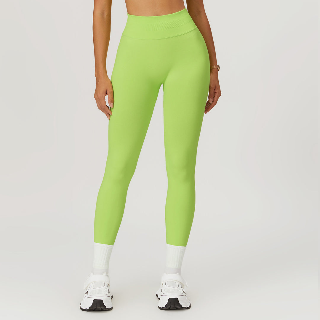 European And American Peach Hip Seamless Belly Contracting And Close-fitting Yoga Pants - Onouthati
