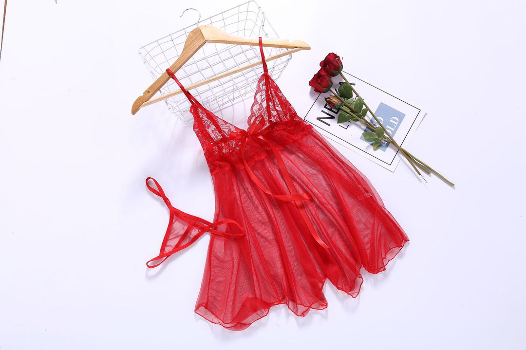 Sexy Lingerie Sexy Lingerie Front Slit Nightdress - Onouthati