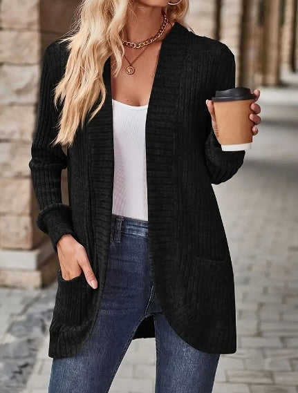 Directional Pattern Long Cardigan For Women - Onouthati