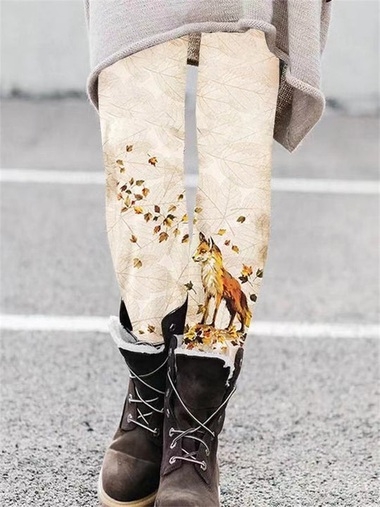 Fashion Pattern Elastic Leggings Trendy Women - Onouthati