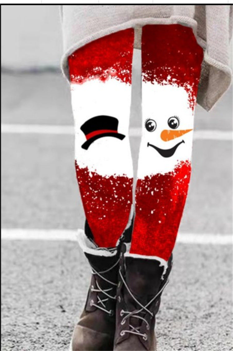 Fashion Pattern Elastic Leggings Trendy Women - Onouthati