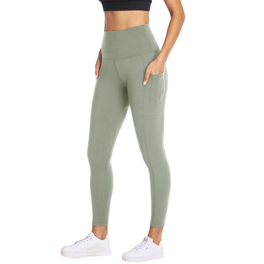 High Waist Belly Contracting Yoga Pants Soft Sports Abdominal Pants - Onouthati