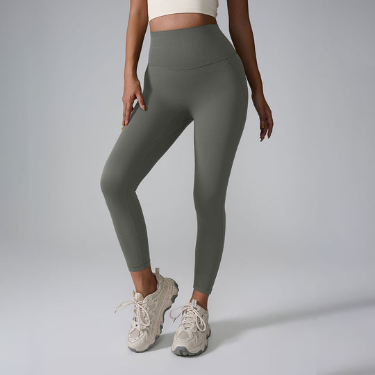 Yoga Pants Seamless Nude Feel High Waist Peach Pants Zero Sense Integrated Sports Yoga Pants Yoga Pants - Onouthati