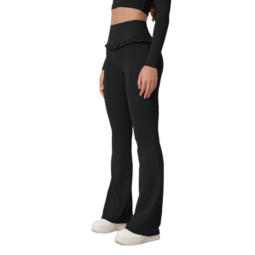 High Waist Hip Lift Lace Nude Feel Yoga Pants Running Fitness - Onouthati
