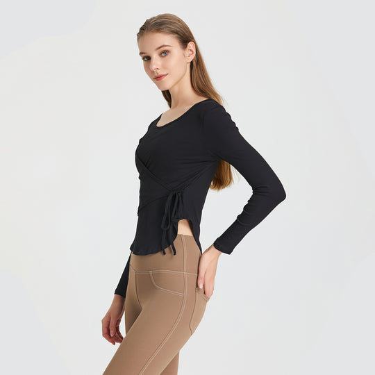 Loose Lace Breathable Sports Blouse For Women - Onouthati