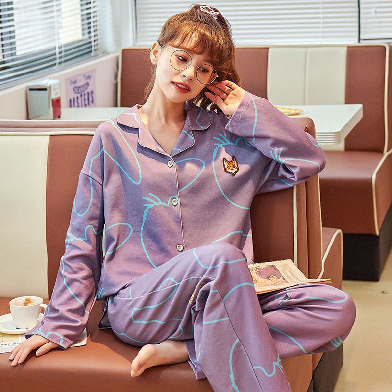 Women Autumn And Winter Cartoon Pajamas - Onouthati