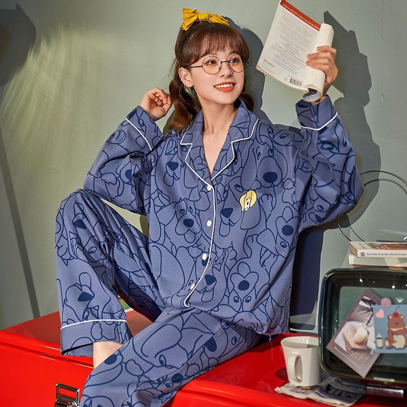Women Autumn And Winter Cartoon Pajamas - Onouthati