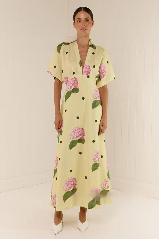 Fashion Printed Waist-controlled Dress Women - Onouthati