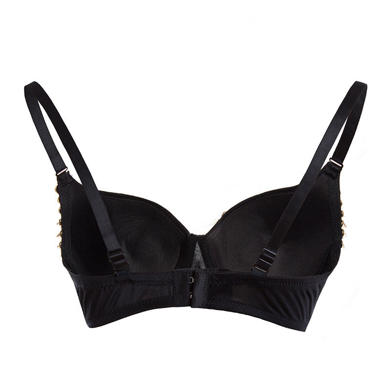 Women Nightclub Black Finger Bra - Onouthati