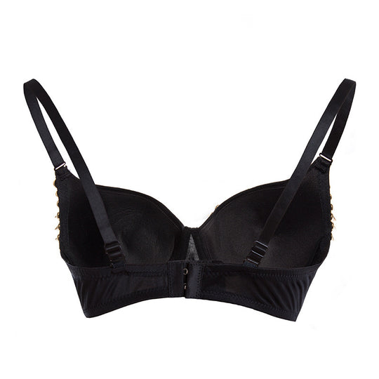 Women Nightclub Black Finger Bra - Onouthati