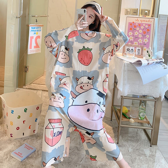 New Long-sleeved One-piece Pajamas For Women - Onouthati