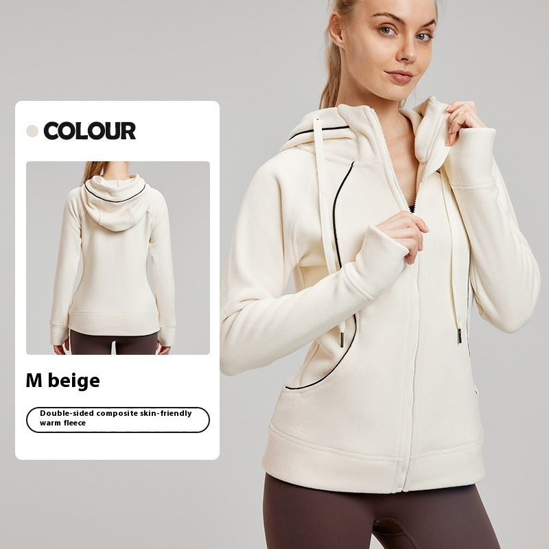 Long Sleeve Yoga Sports Jacket For Women - Onouthati