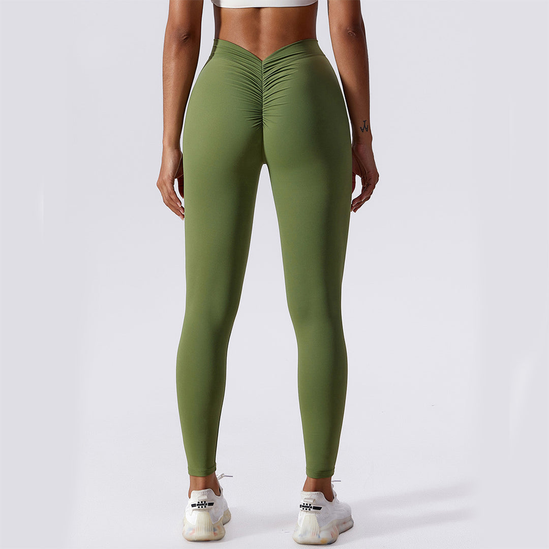 Slim Yoga Fitness Pants Breathable Quick-drying Leggings Peach Hip Lifting Trousers For Women Clothing - Onouthati