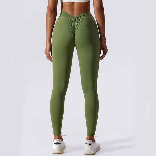 Slim Yoga Fitness Pants Breathable Quick-drying Leggings Peach Hip Lifting Trousers For Women Clothing - Onouthati