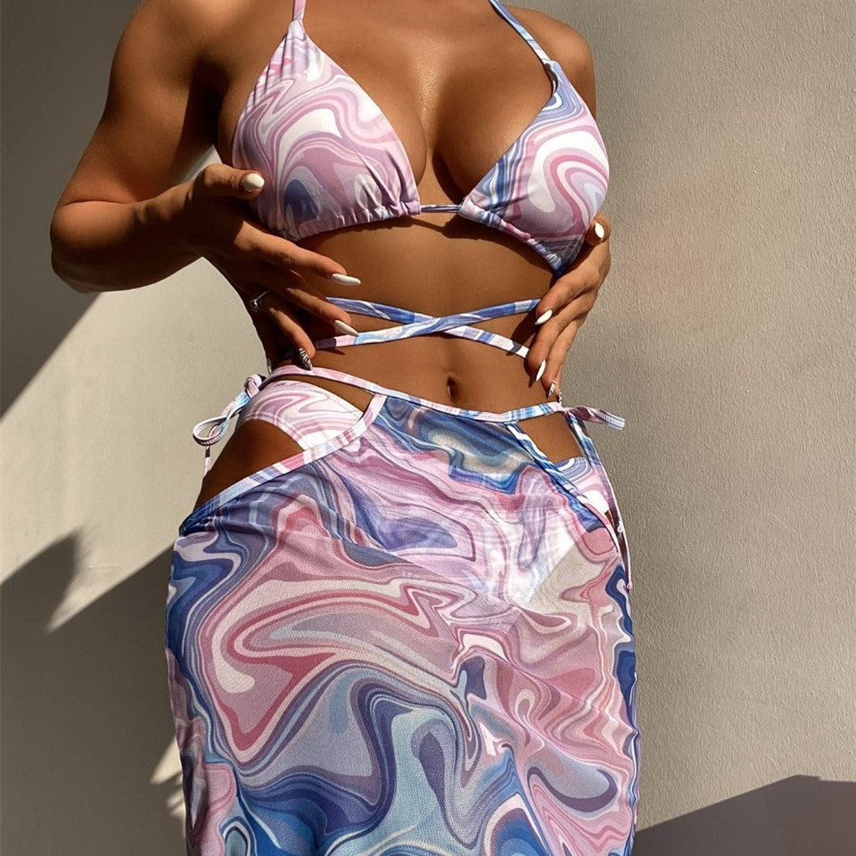 Bikini 3-piece Beach Skirt For Women - Onouthati