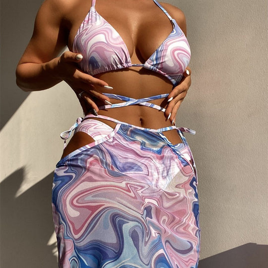 Bikini 3-piece Beach Skirt For Women - Onouthati