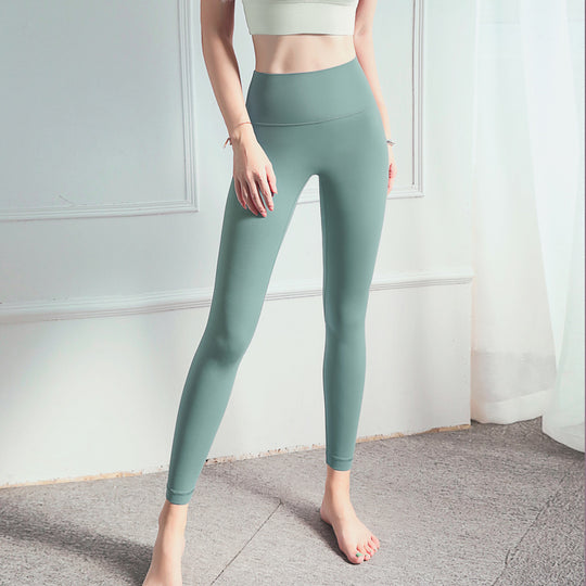 High Waisted Yoga Pants Without Awkward Lines - Onouthati