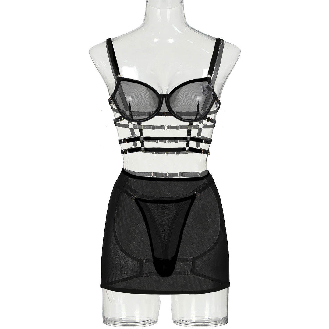 Lace-up Bra Body Shaping Skirt Outfit Women - Onouthati