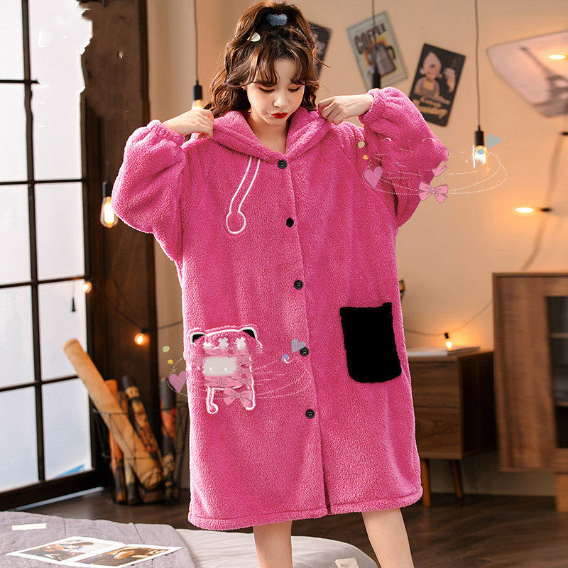 Angry Little Coral Fleece Pajamas Women - Onouthati