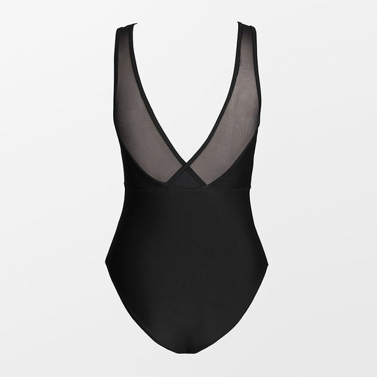 Bikini Mesh Stitching One-piece Swimsuit For Women - Onouthati