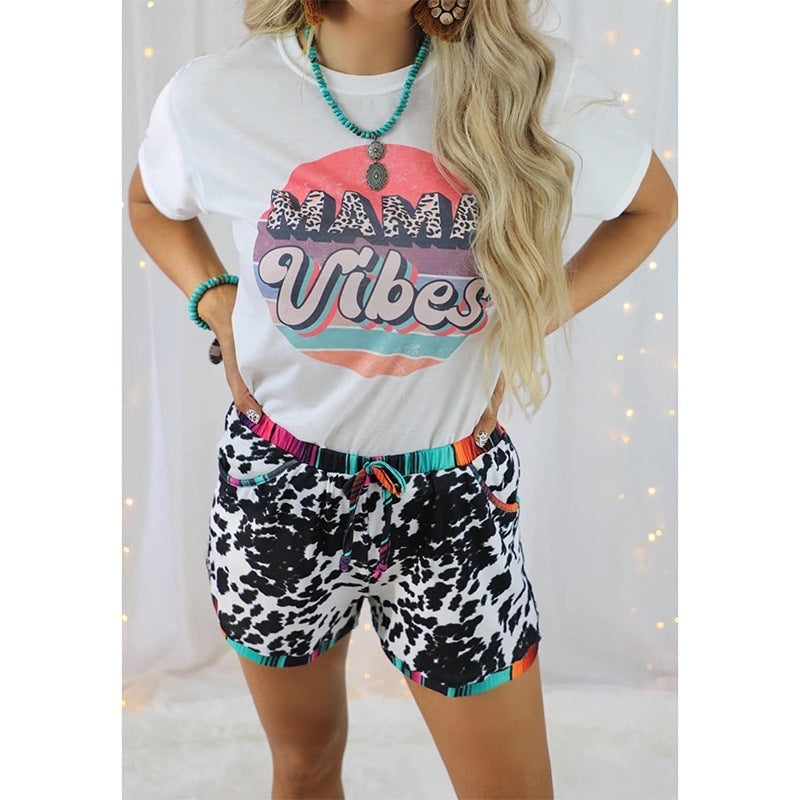 Leopard Print Sports Casual Shorts For Women - Onouthati