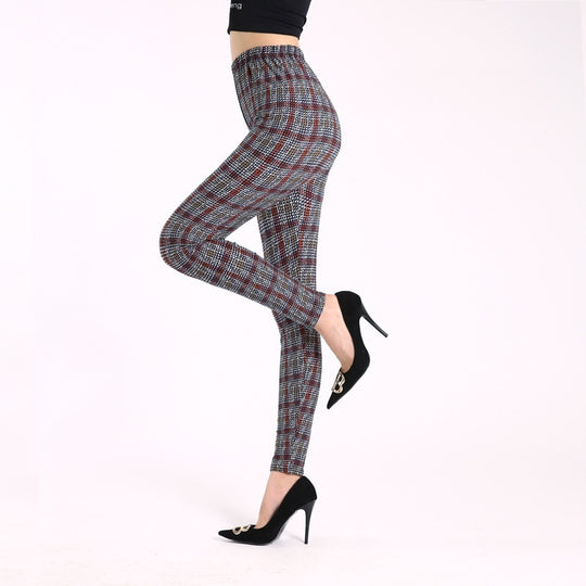 Autumn Underwear Leggings Stretch Printed High-waisted Trousers - Onouthati