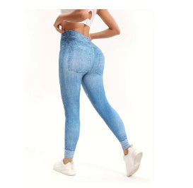 Retro Printed High Waist Tight Leggings Comfortable Stretch Sports Yoga Pants - Onouthati