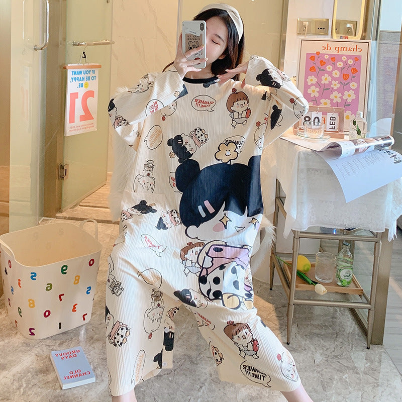 New Long-sleeved One-piece Pajamas For Women - Onouthati